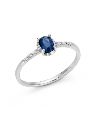 Miluna Anello Diamanti e Zaffiri LID3360