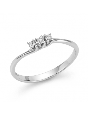 Miluna Anello Diamanti Trilogi LID3295