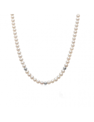 Miluna Collana Fili di Perle PCL6111