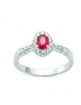 Miluna Anello Diamanti e Rubini LID2132