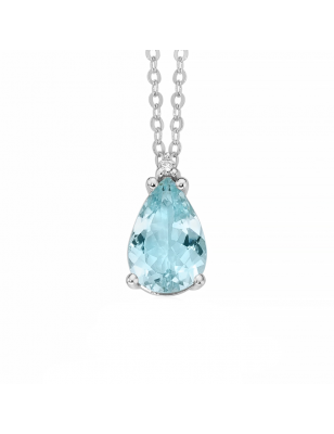 Miluna Collana Diamanti e Acquamarina CLD4236