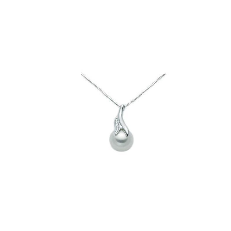 Miluna Collana Diamanti e Perle PCL2592