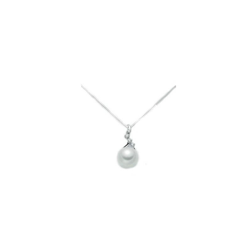 Miluna Collana Diamanti e Perle PCL2876