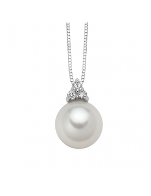 Miluna Collana Diamanti e Perle PCL6269