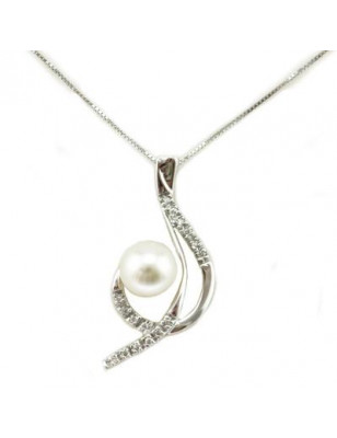 Miluna Collana Diamanti e Perle PCL1964C