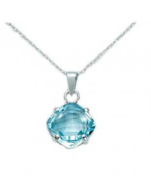 Miluna Collana Diamanti e Topazio CLD2090