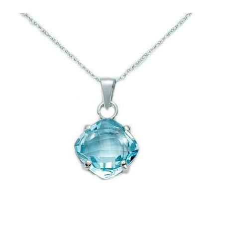 Miluna Collana Diamanti e Topazio CLD2090