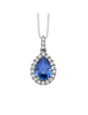 Miluna Collana Diamanti e Zaffiri CLD4438