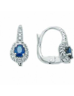 Miluna Orecchini Diamanti e Zaffiri ERD1269