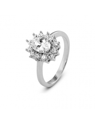 New Bling Anello Solitari Con Contorno 9NB-0153-56