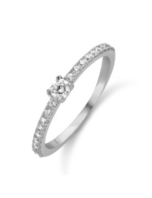 New Bling Anello Solitari Con Contorno 9NB-0387-56
